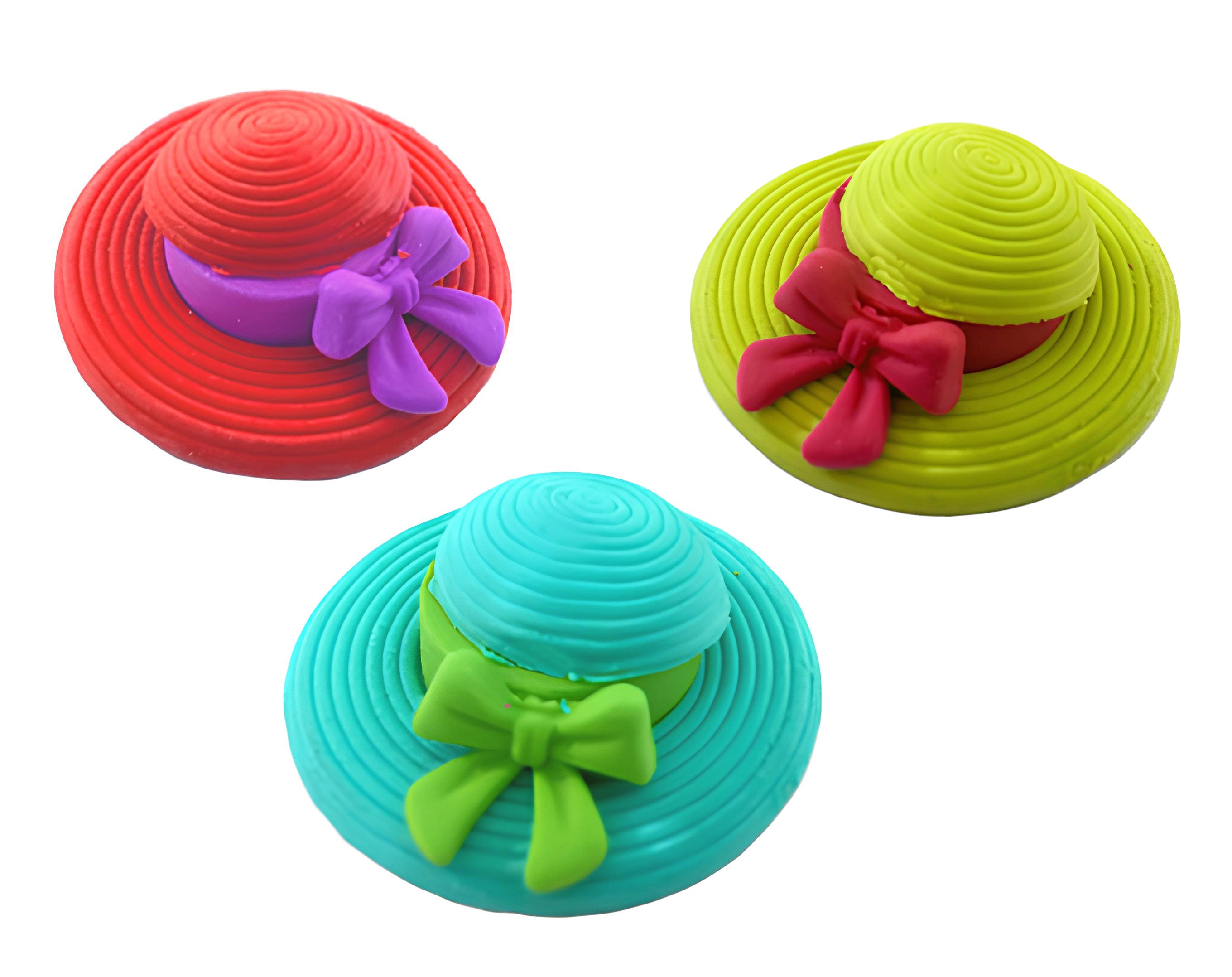 Gomma da cancellare a forma di cappello da donna | Sorpresa ideale per uova di pasqua bambini