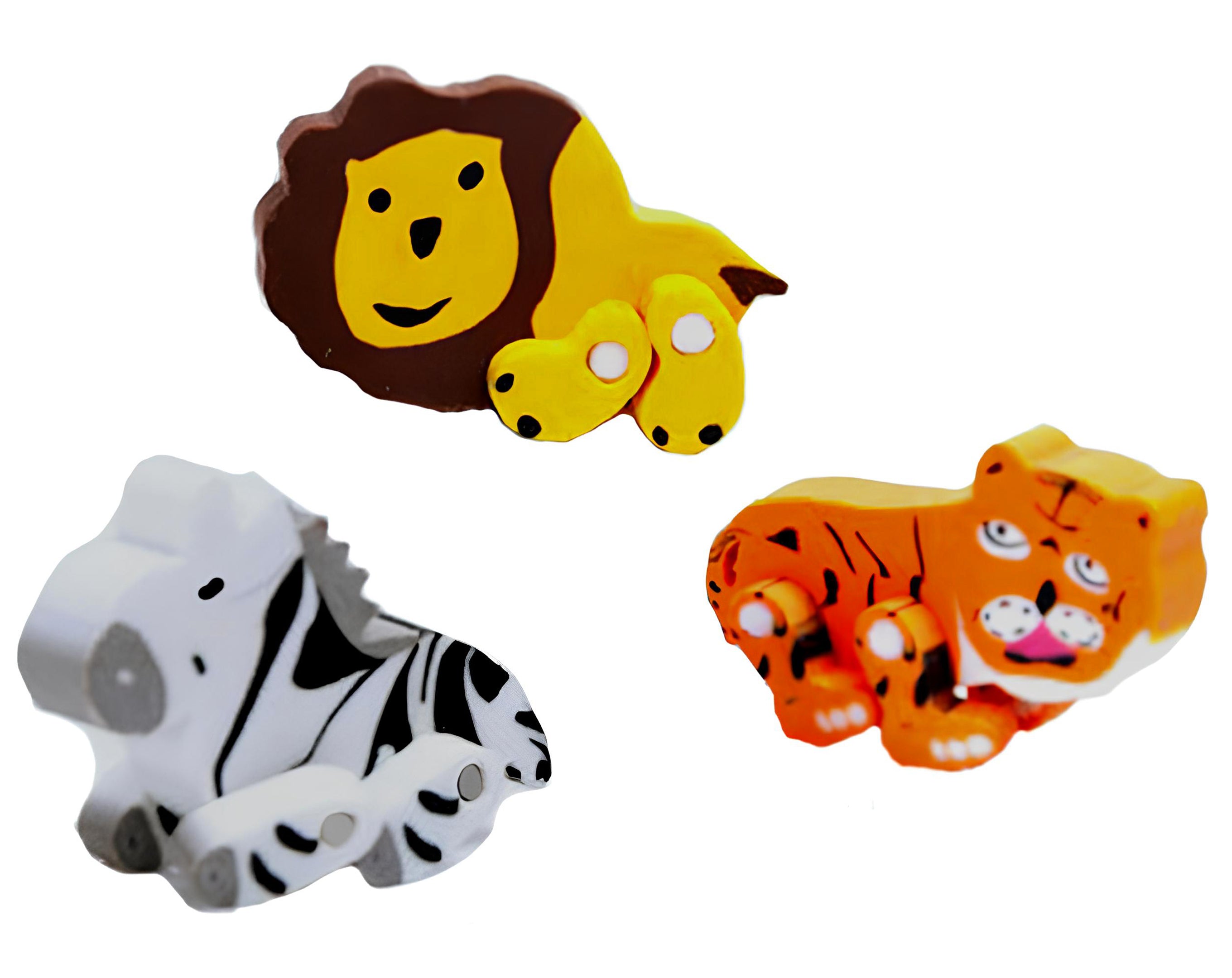 Gomma da cancellare a forma di animali da giungla | Sorpresa ideale per uova di pasqua bambini