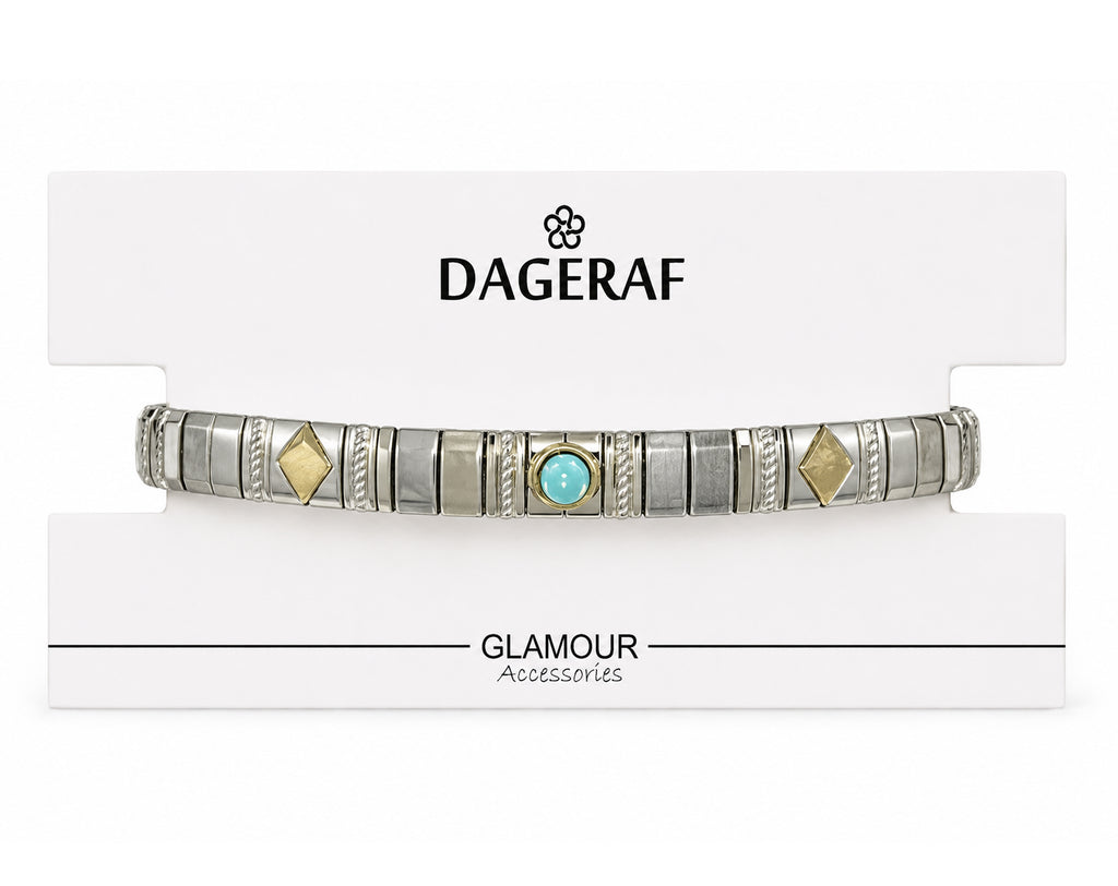 Pulsera de acero con resorte en tarjeta | Sorpresa ideal para huevos de Pascua
