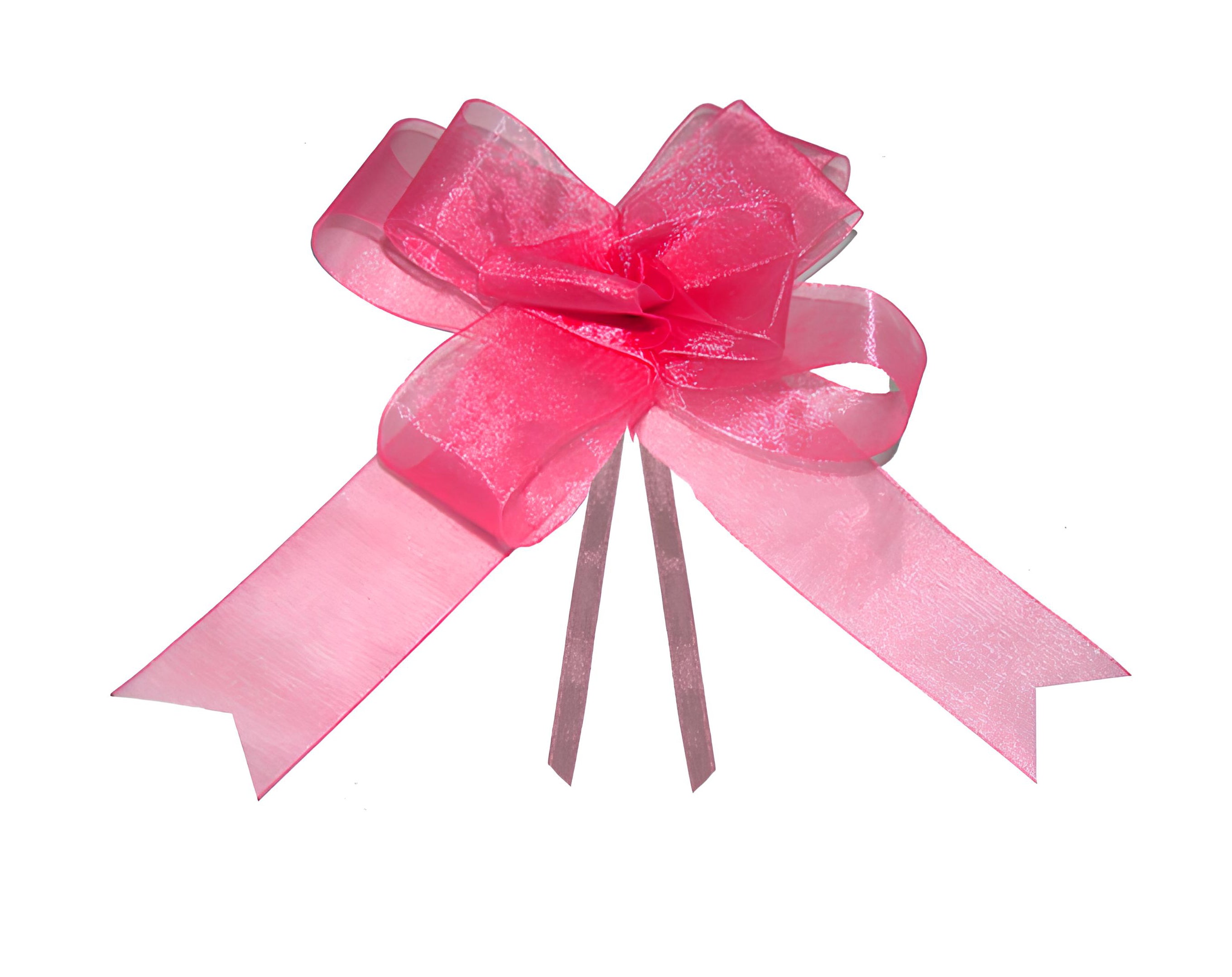 FIOCCO SVELTO ORGANZA CM 4 ROSA SCURO