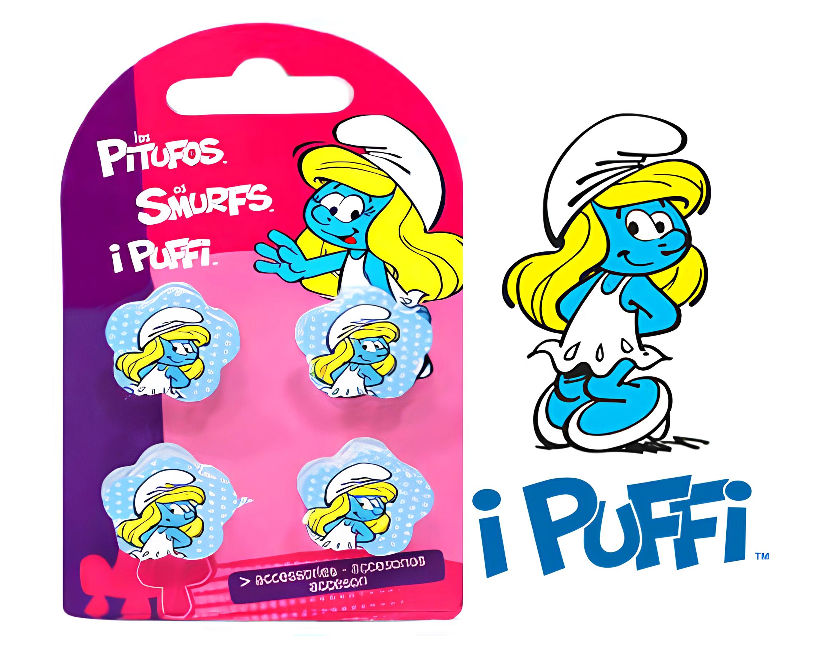 BLISTER 4 PINZE PUFFI FIORE E TONDO