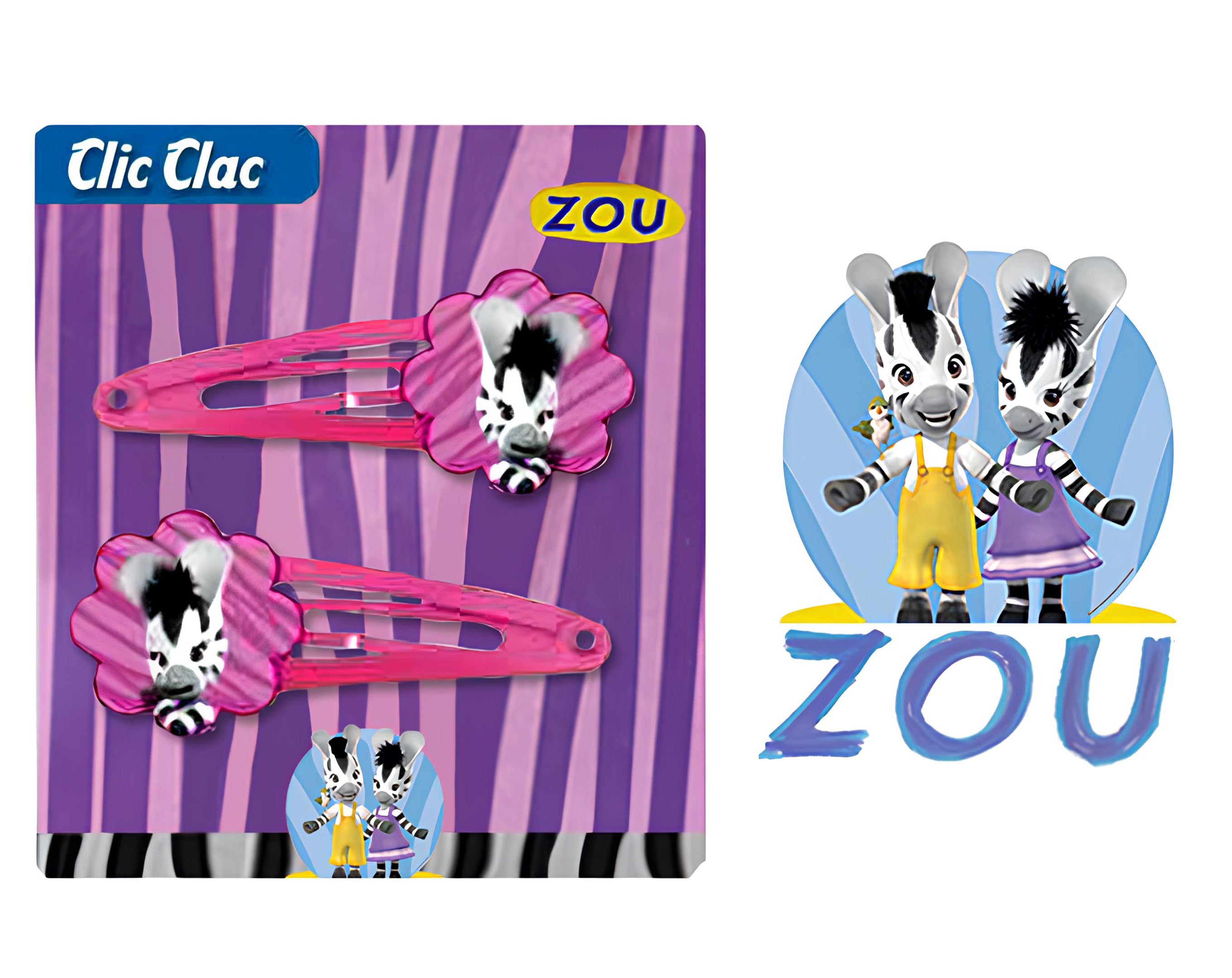 BLISTER 2 CLIC CLAC ONDA E CUORE ZEBRA ZOU