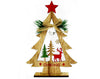 ALBERO DI NATALE LEGNO CON CAMPANELLO 22.5CM