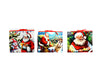 SCATOLA REGALO BABBO NATALE 3 FANTASIE 28X23X13CM