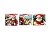 SCATOLA REGALO BABBO NATALE 3 FANTASIE 20X13X27CM