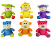 PELUCHE 15 CM 6 ANIMALI COLORS
