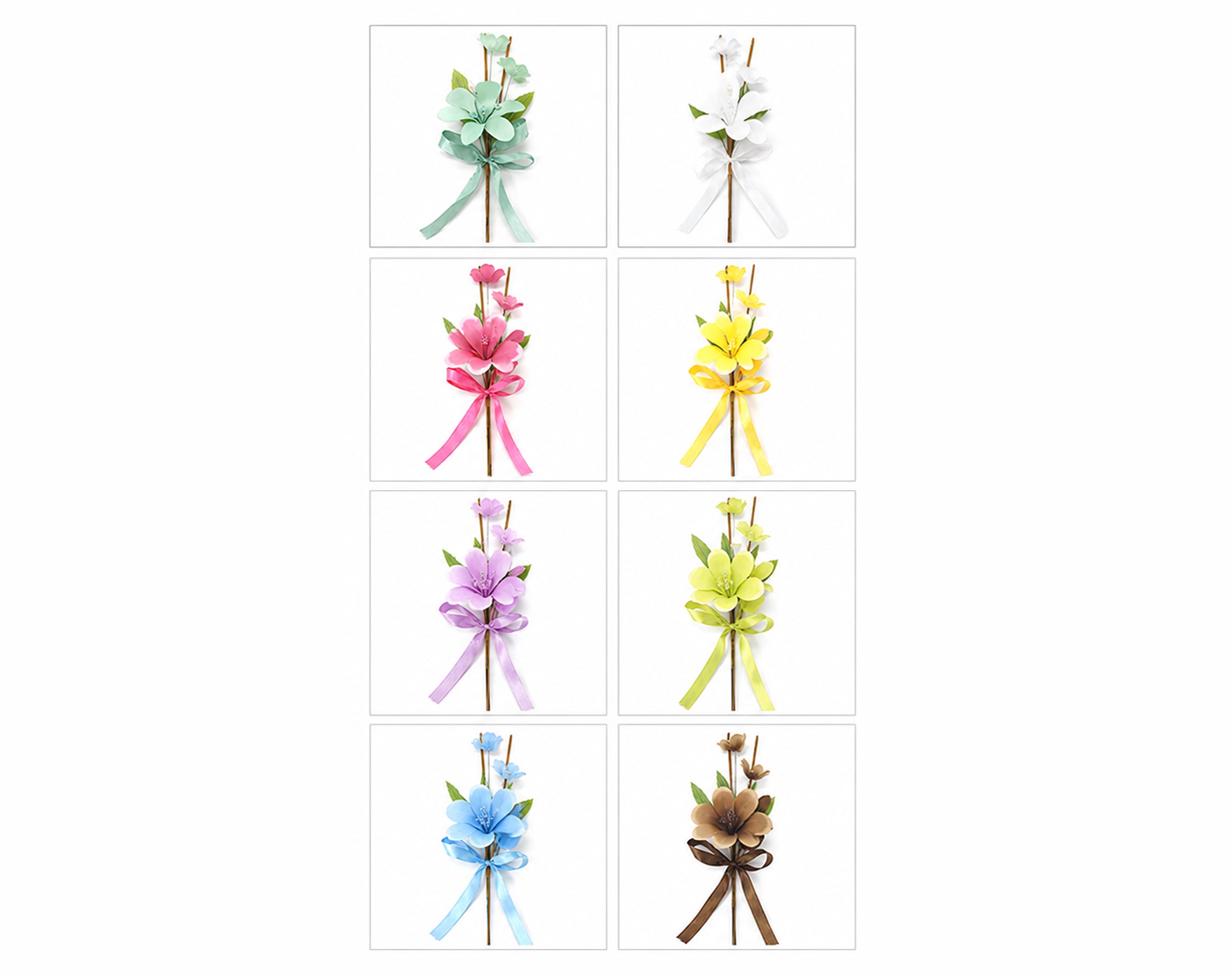 FIORE 25CM CF98-231096 COLORI ASSORTITI - Fiore per uova di Pasqua