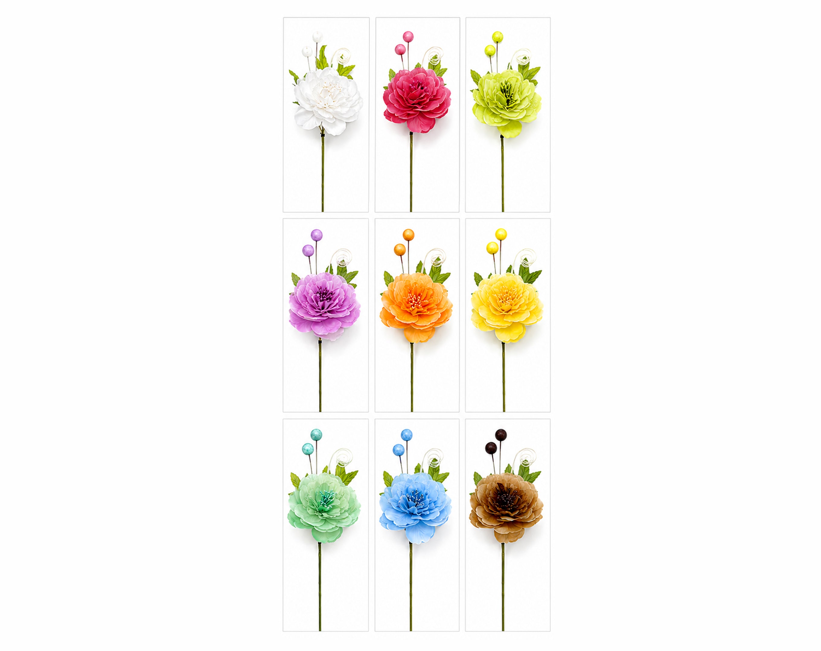 FIORE 24CM CF98-23-3101S COLORI ASSORTITI - Fiore per uova di Pasqua