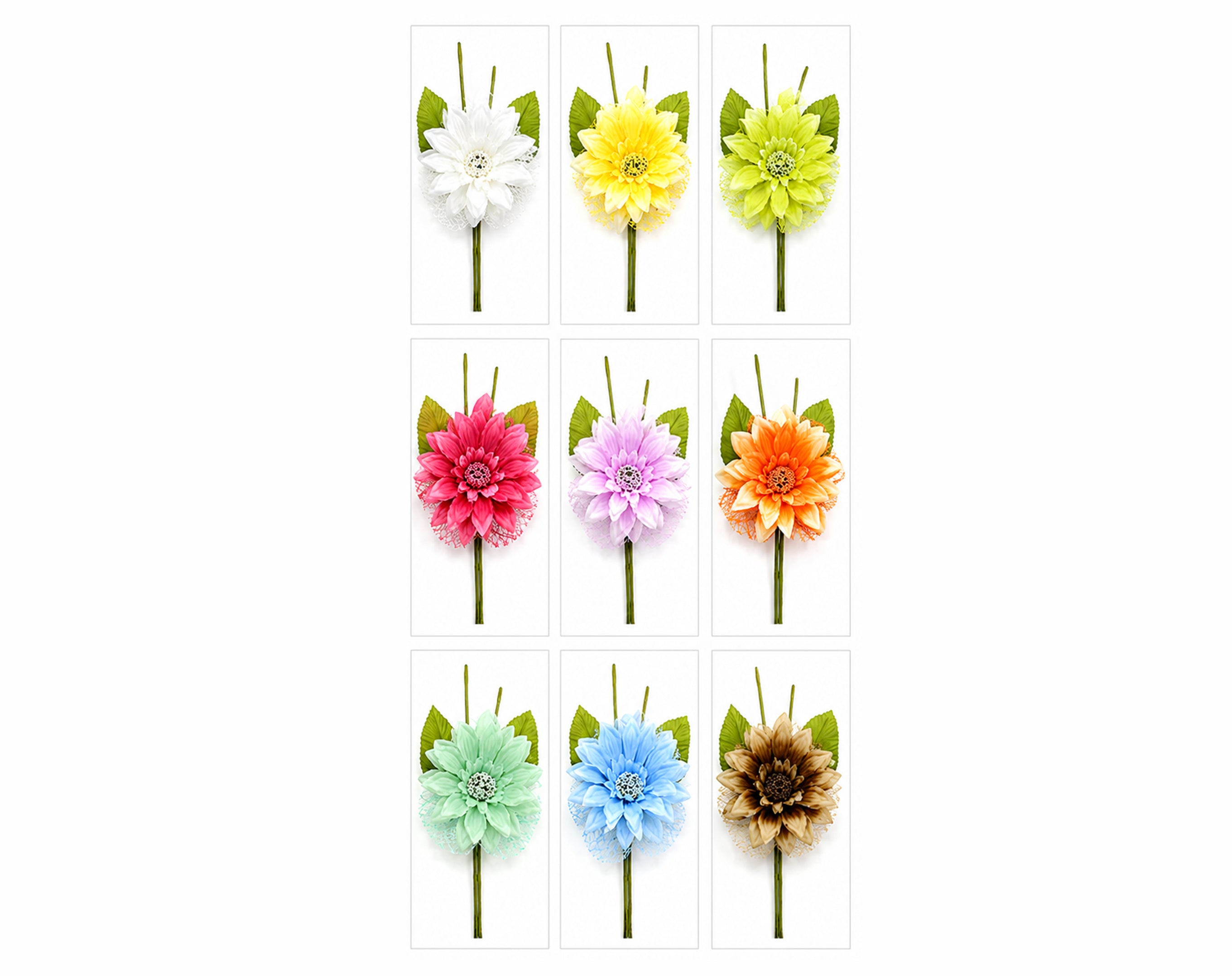 FIORE 19CM CF98-23-6017S COLORI ASSORTITI - Fiore per uova di Pasqua