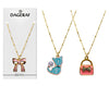 COLLANA CON CIONDOLO SMALTATO SU CARD