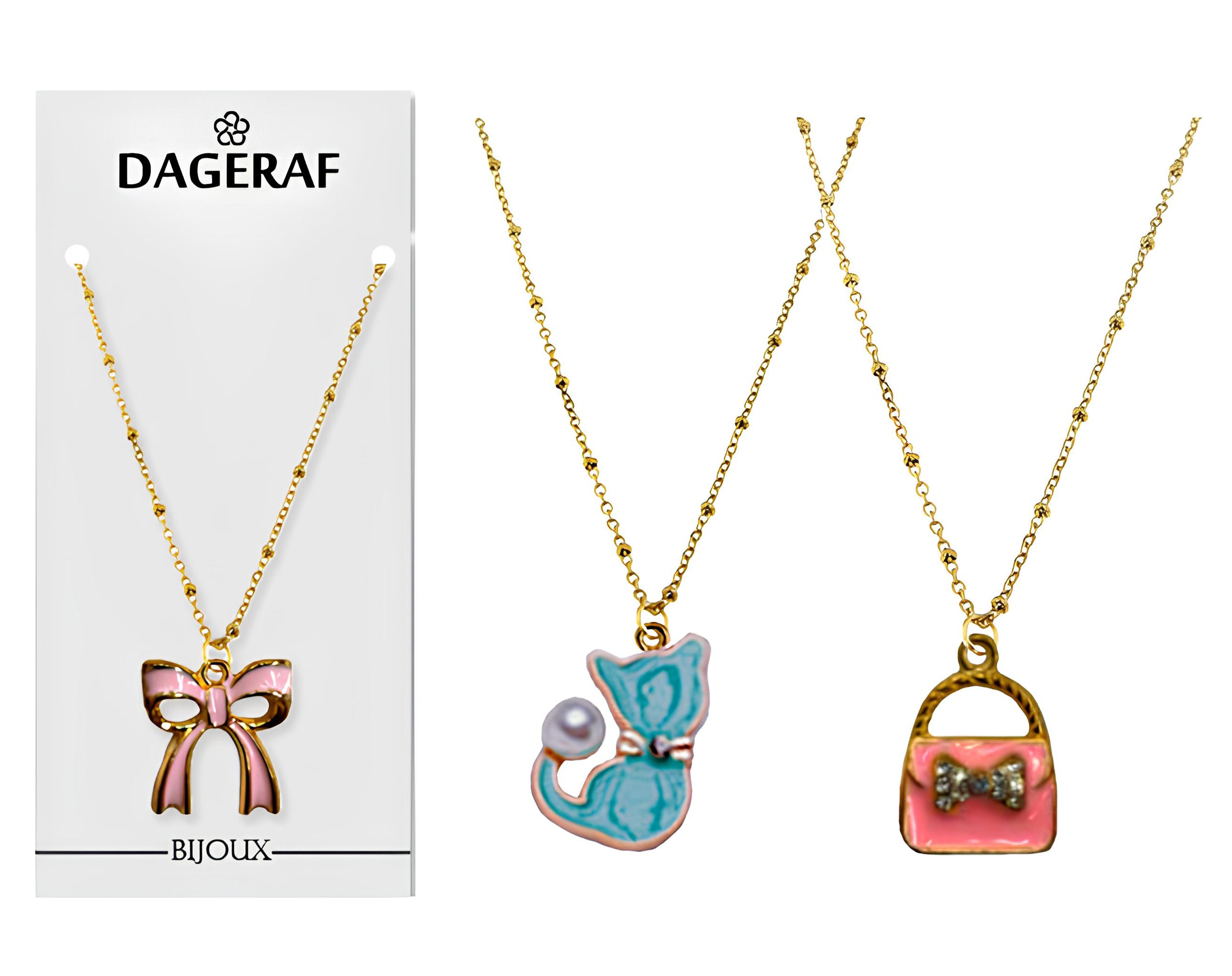 COLLANA CON CIONDOLO SMALTATO SU CARD