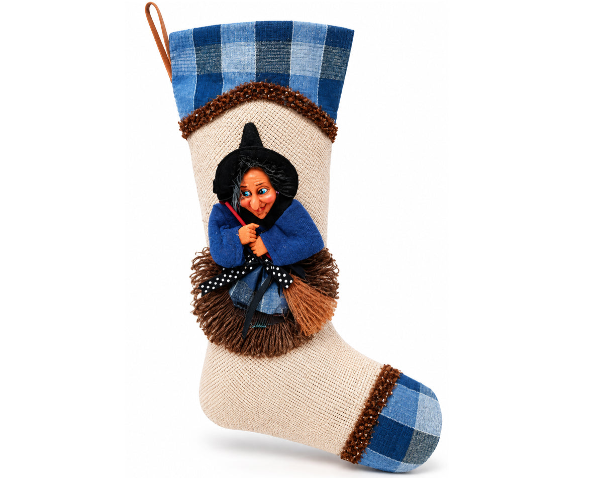 KERSTSOK MET BEFANA OOSTENRIJK 43CM