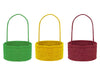 CESTA OVALADA CON ASA EN 4 COLORES | Envases para Confitería de Pascua