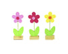 Flor de fieltro con base de madera, 23 cm | Decoraciones de Pascua