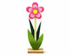 Flor de fieltro con base de madera, 31 cm | Decoraciones de Pascua