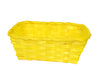 Cesta tejida rectangular colorida | Embalaje para dulces de Pascua