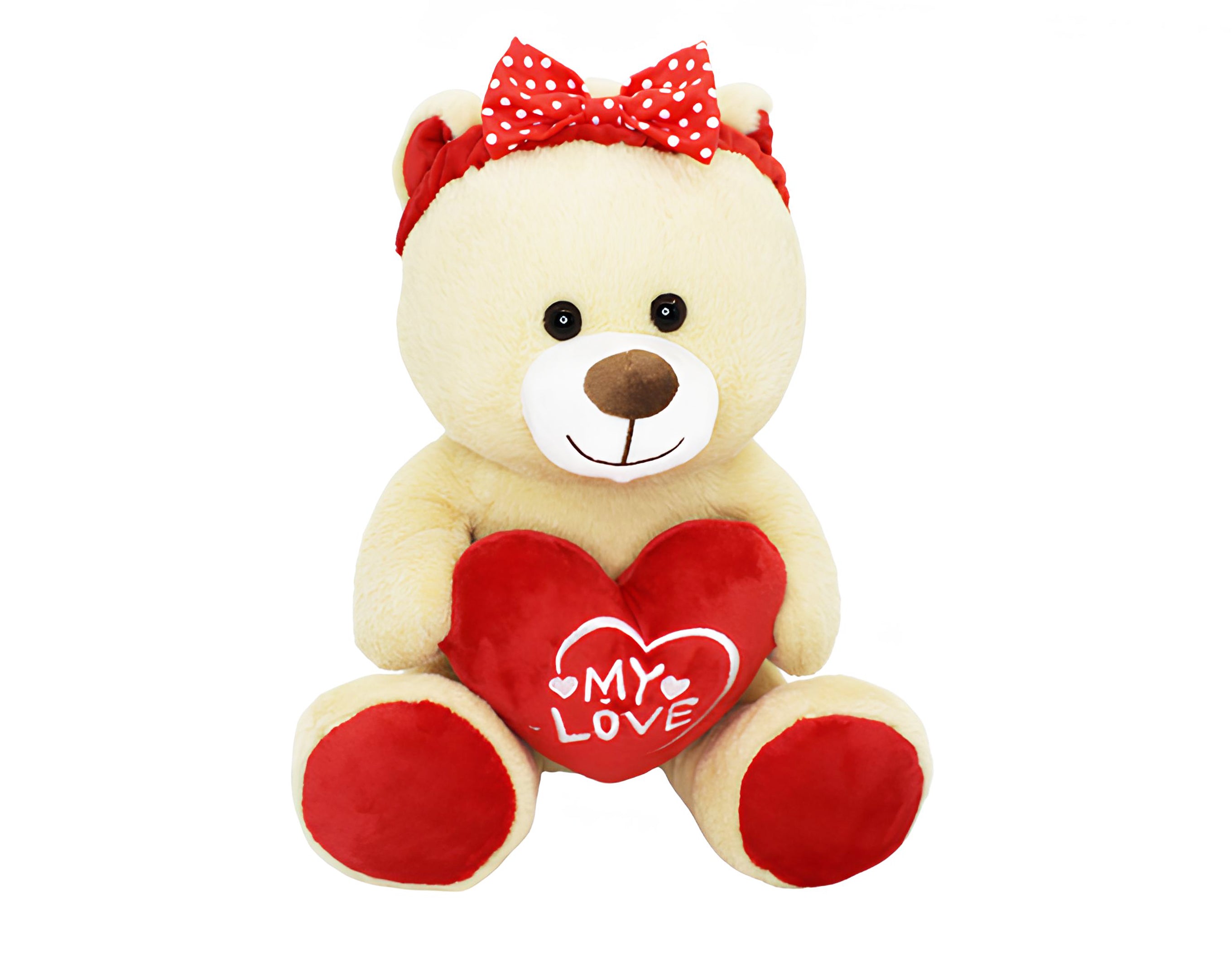 ORSO CON CUORE E FIOCCO 35 CM