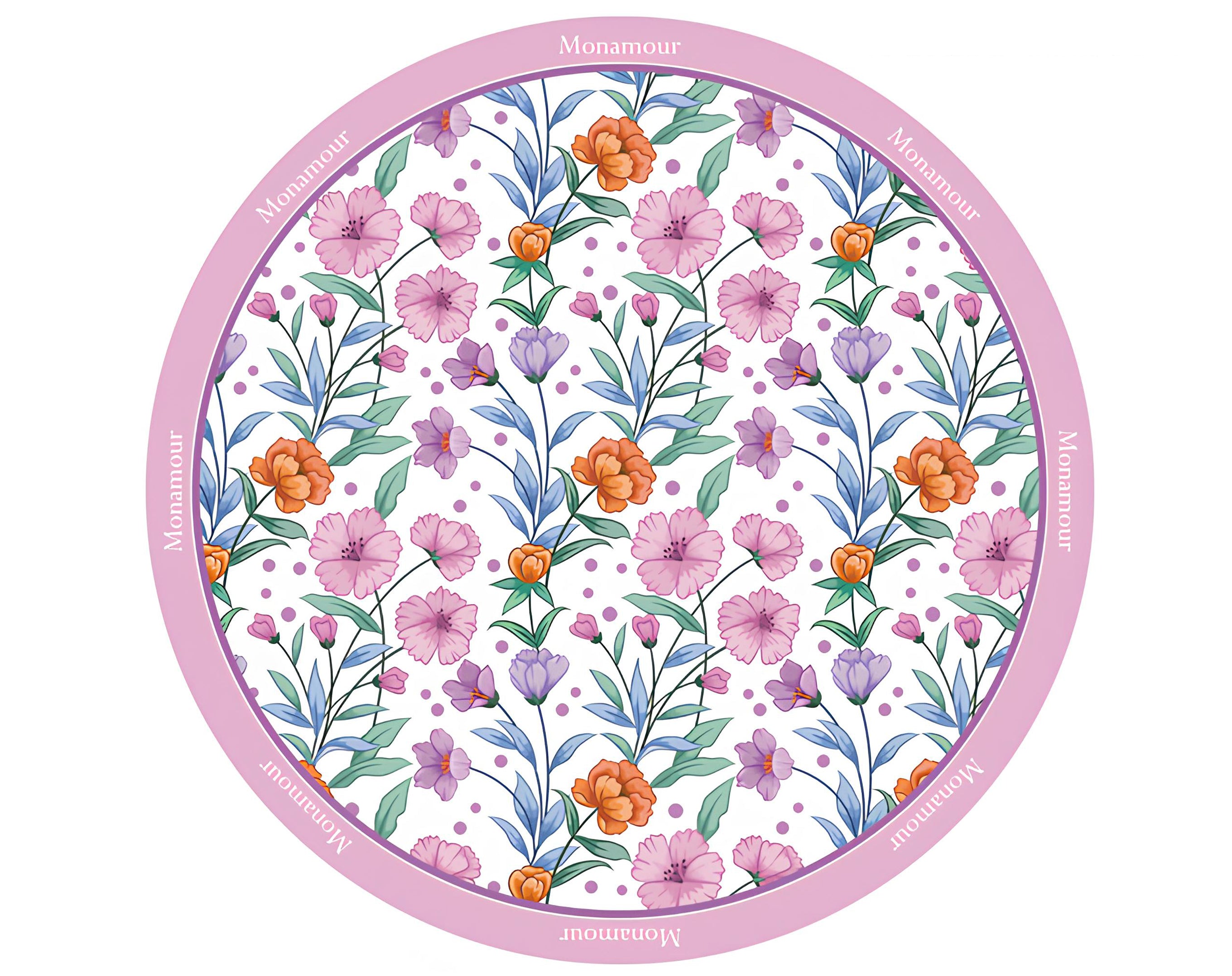 TESSUTO TONDO MONAMOUR BIANCO - 90Cm