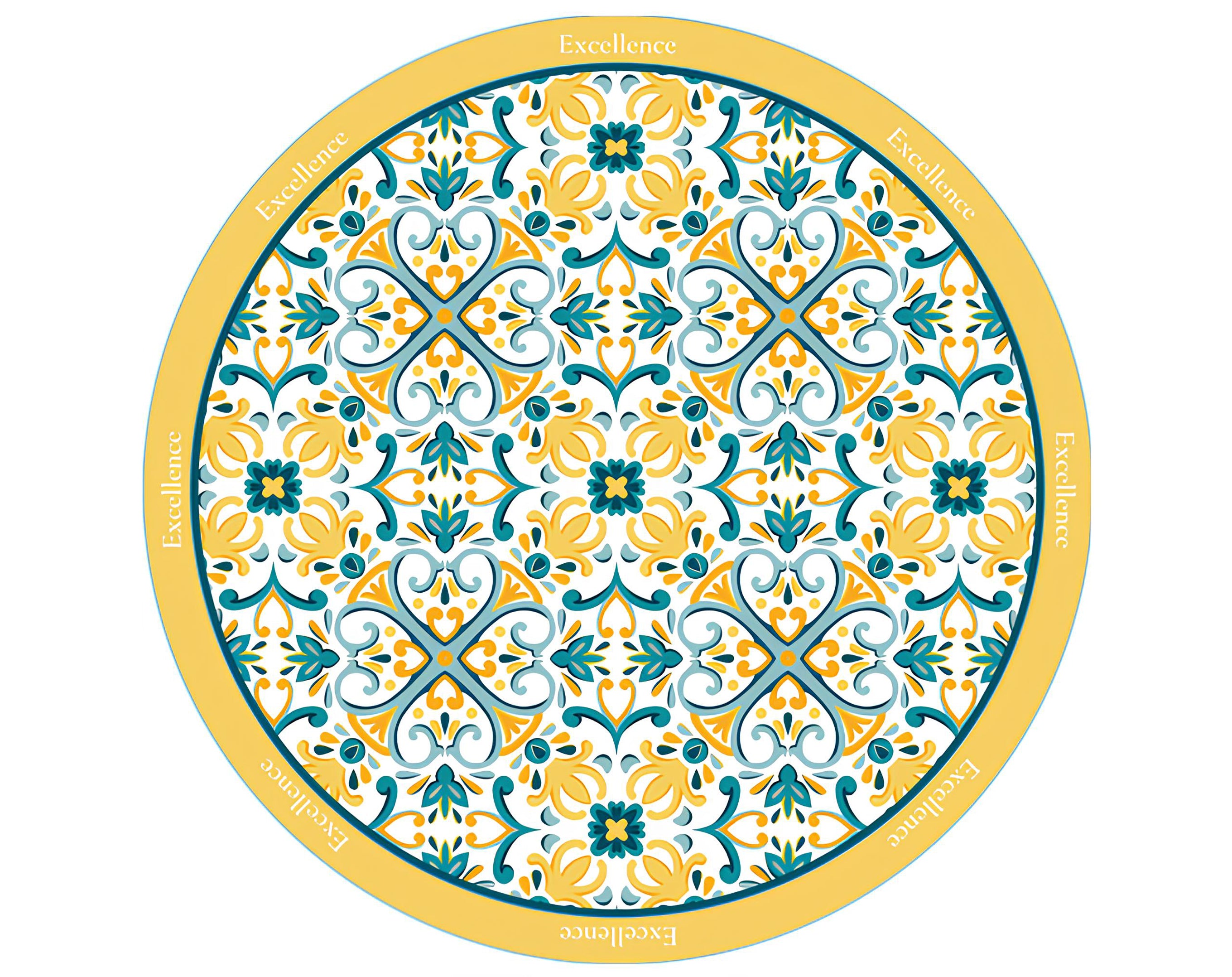 TESSUTO TONDO EXCELLENCE BIANCO - 90Cm