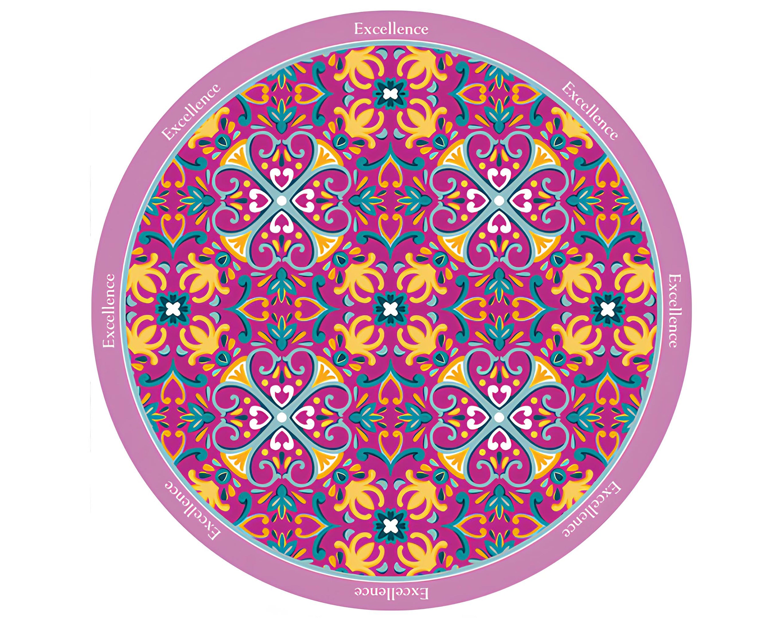 TESSUTO TONDO EXCELLENCE FUCSIA - 90Cm