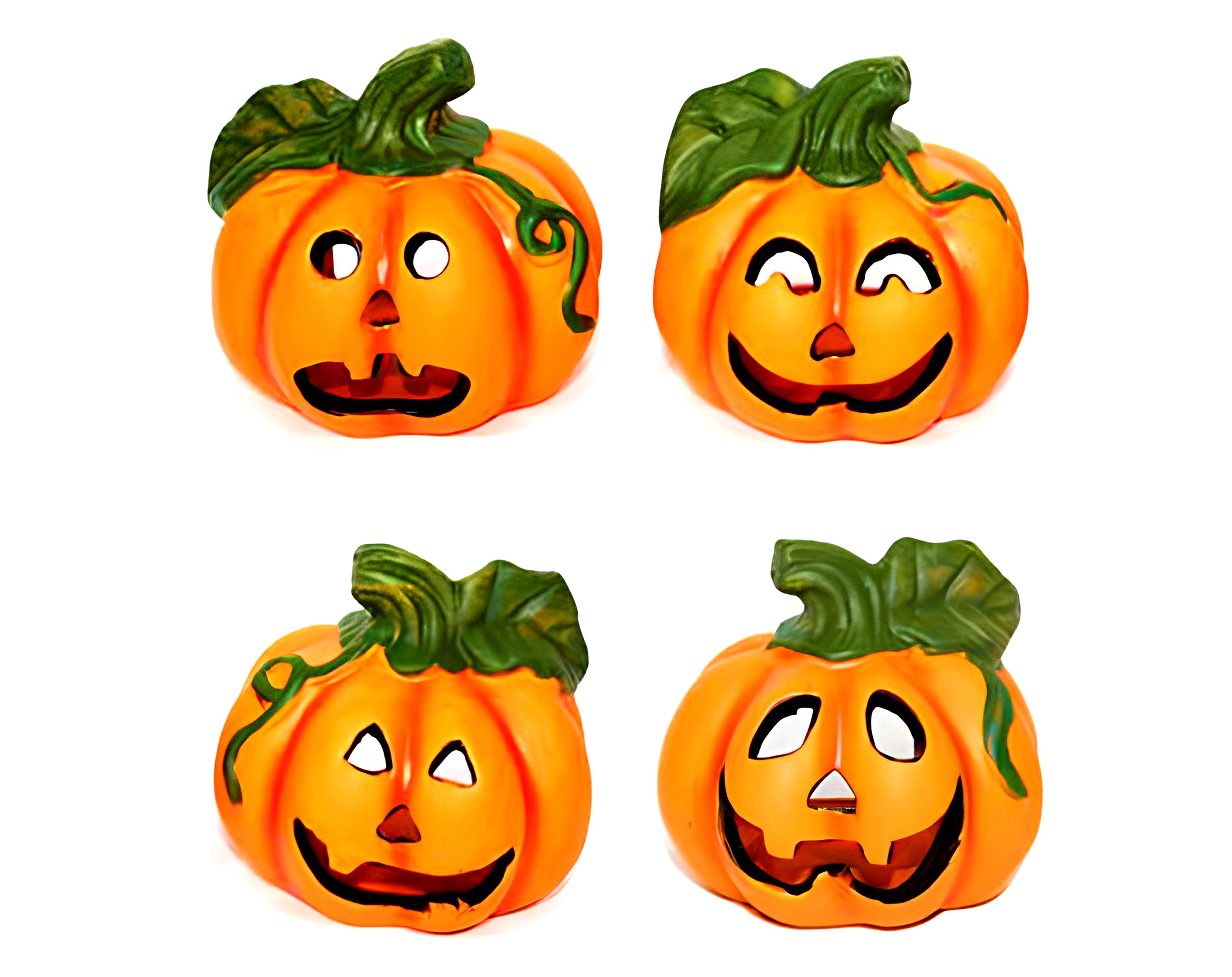 CONTENITORE CERAMICA A FORMA DI ZUCCA HALLOWEEN