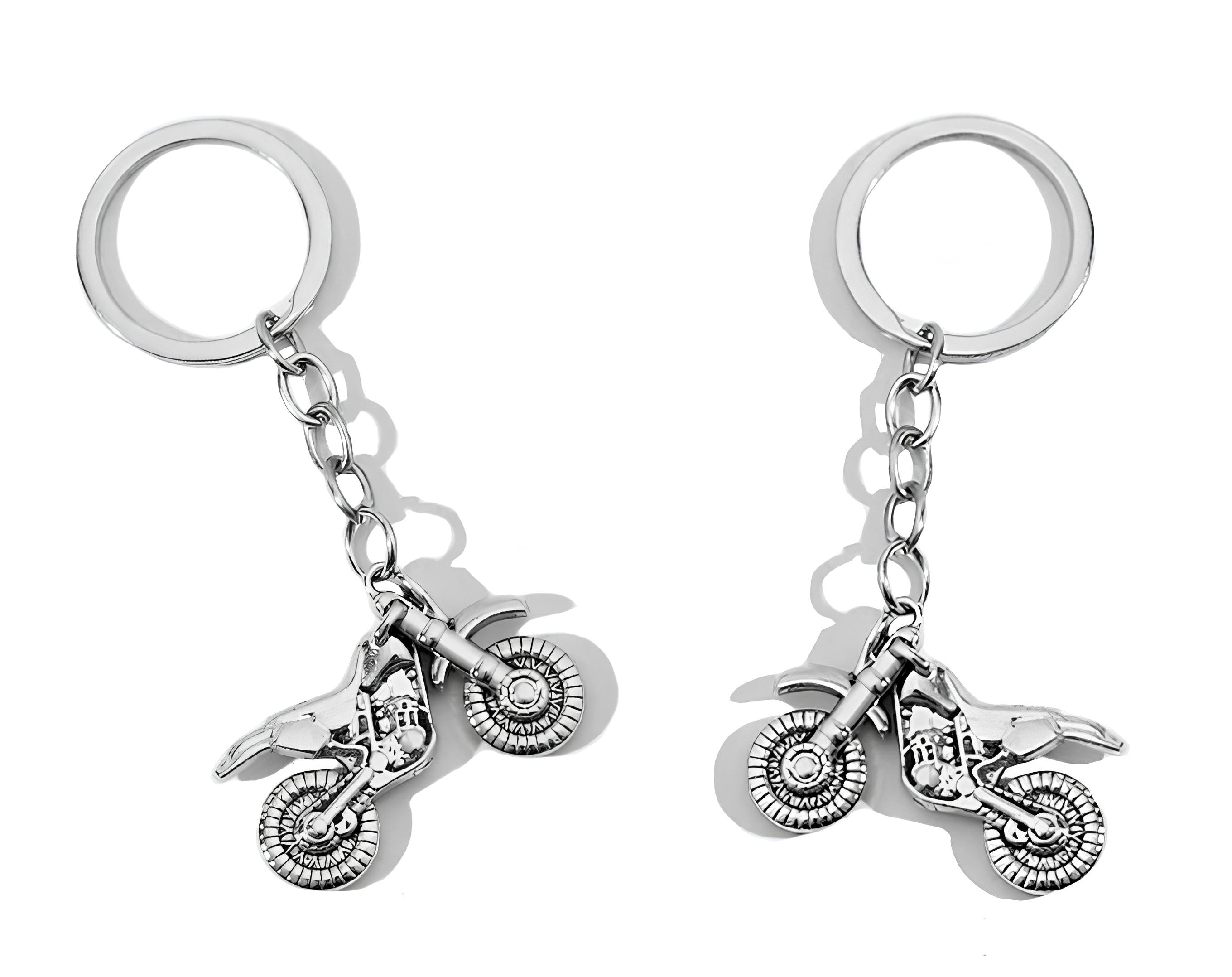 PORTACHIAVE MOTO ARGENTO