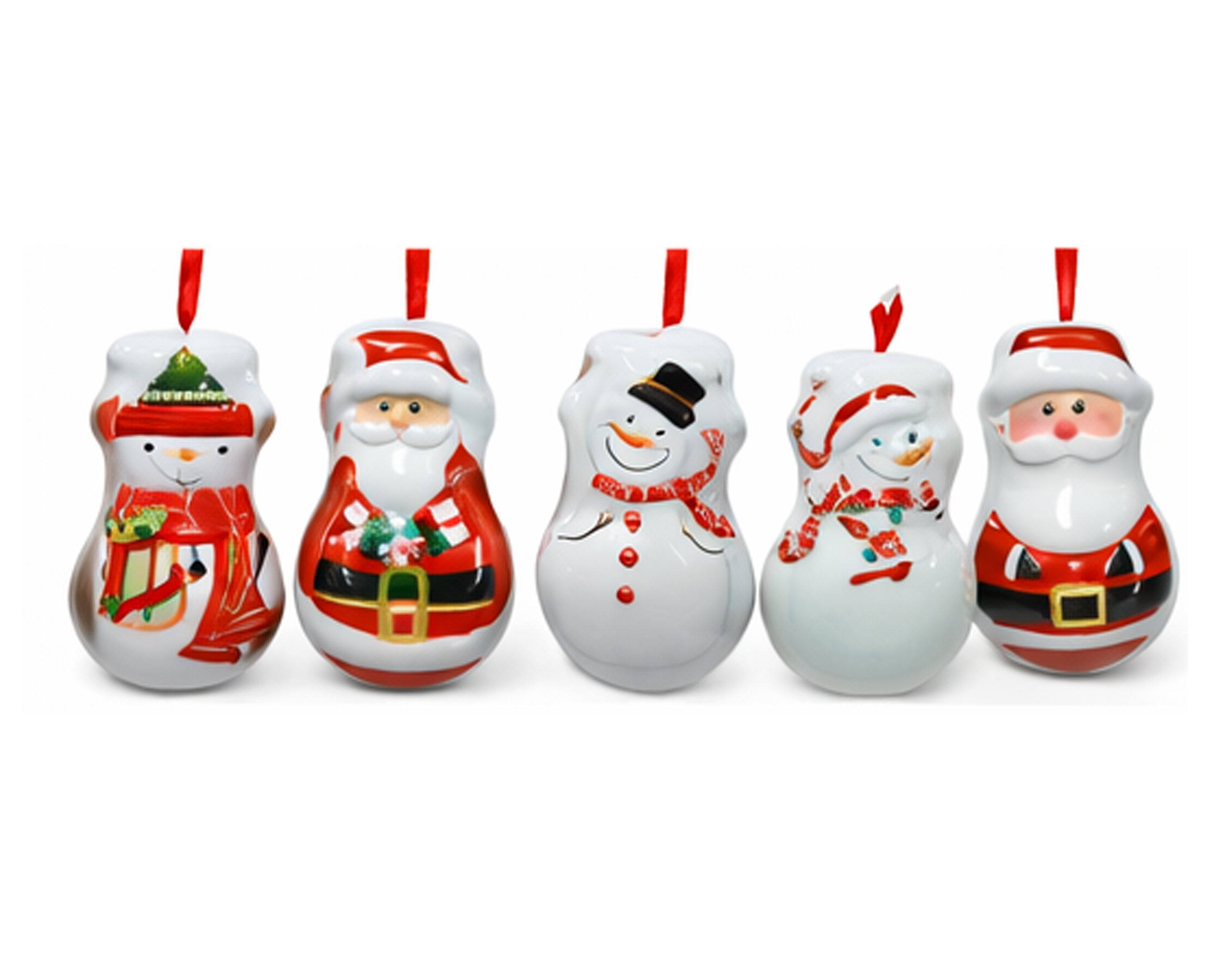 SCATOLA PERSONAGGI NATALIZI IN LATTA 11X7CM