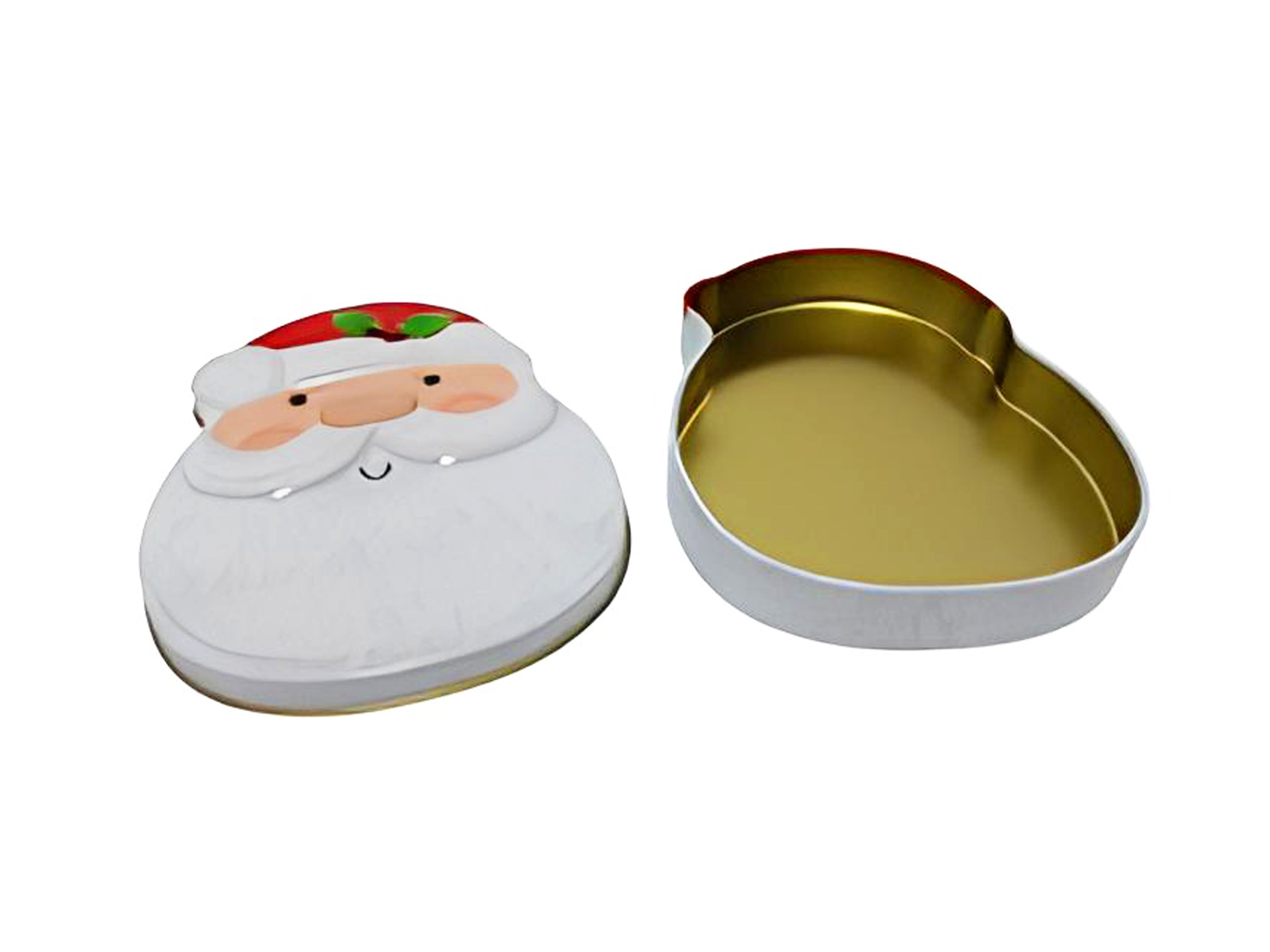 CAJA CONTENEDORA DE HOJALATA PARA OBJETOS NAVIDEÑOS
