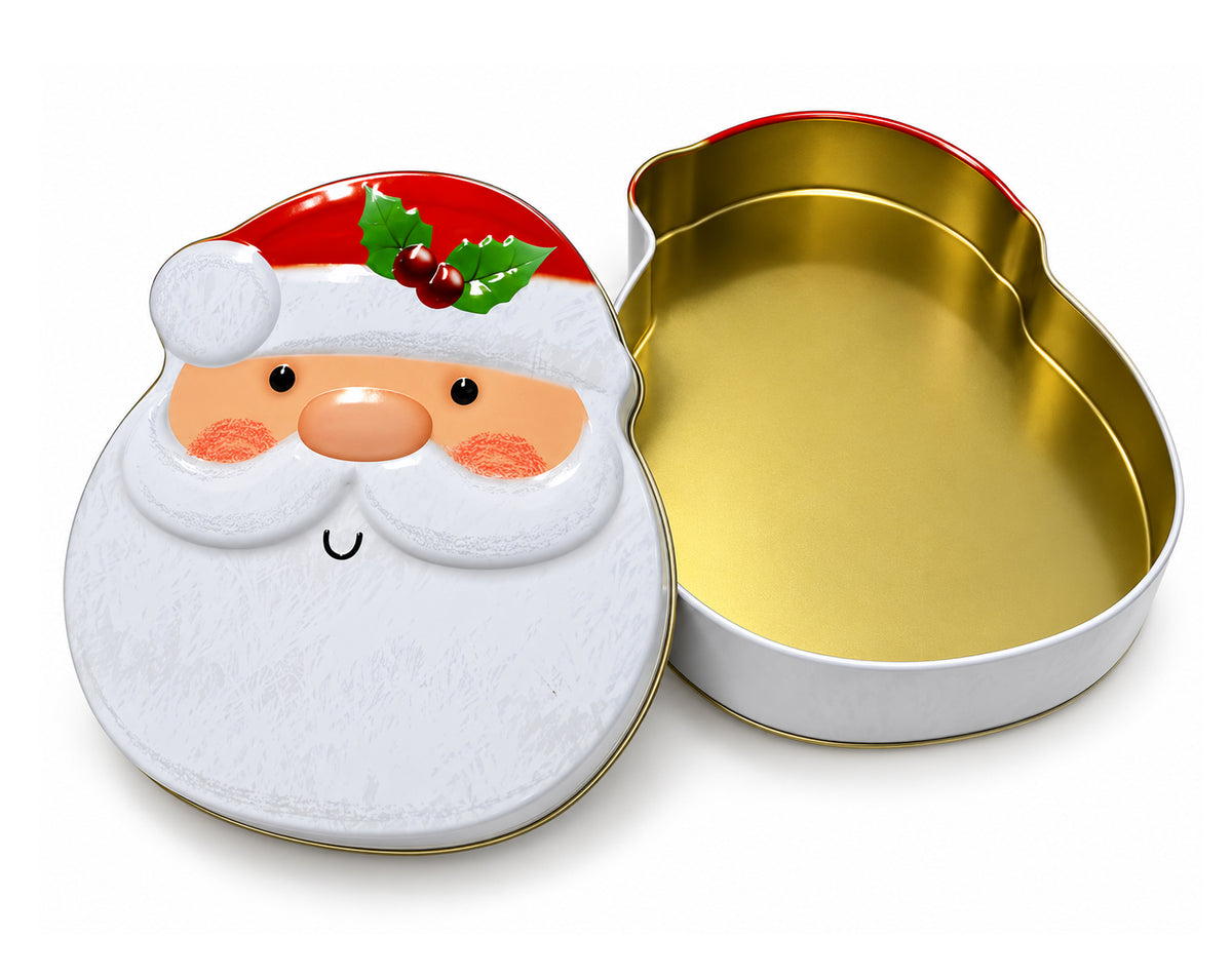 BOÎTE CONTENEUR SUJETS DE NOËL EN ÉTAIN