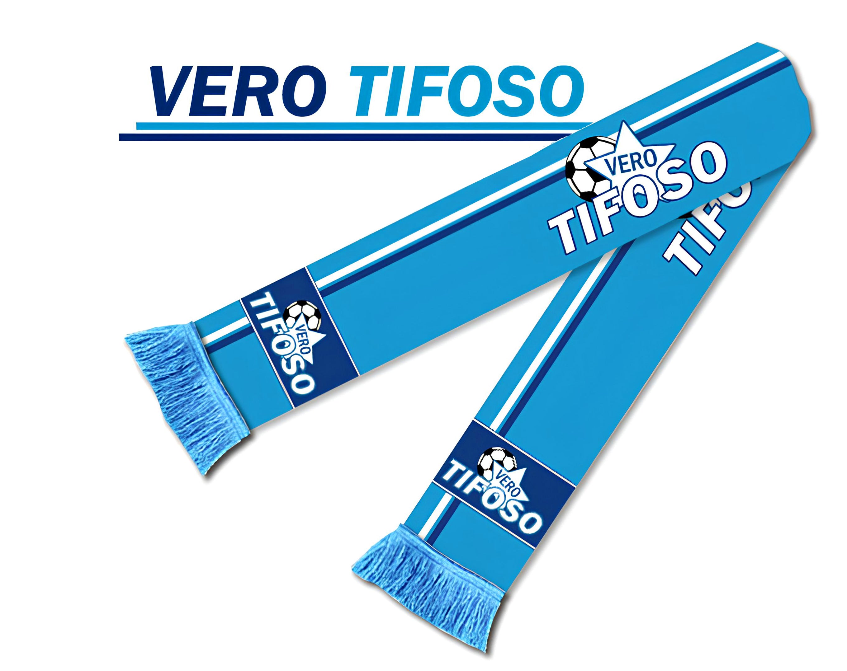 SCIARPA POLIESTERE VERO TIFOSO AZZURRO
