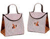 BORSA CAVALLI MARRONE 29X20CM
