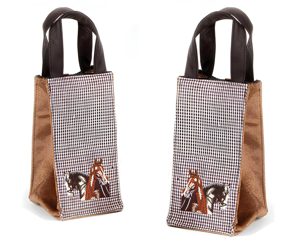 BORSA CAVALLI MARRONE