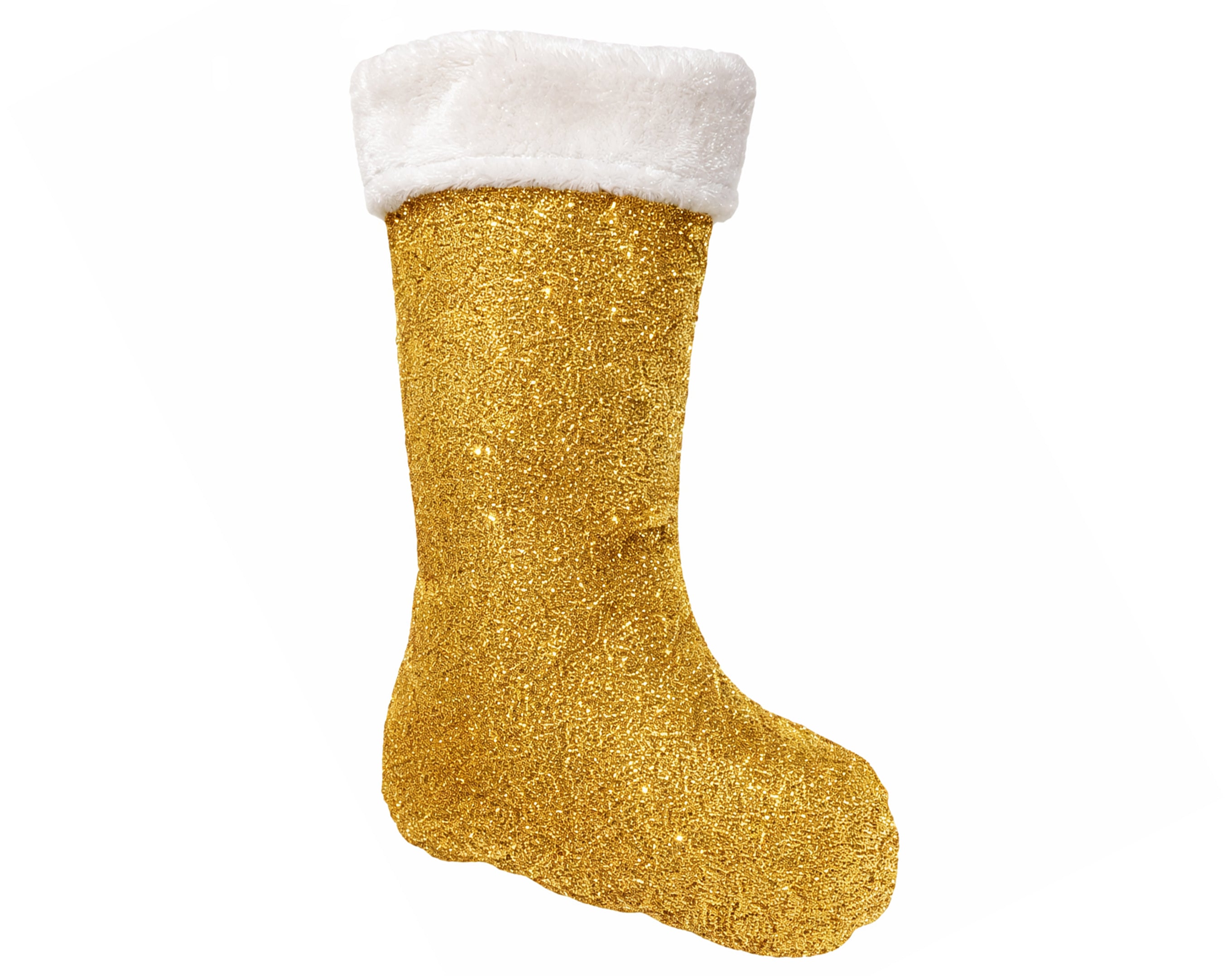 CALZA GLITTERATA ORO 44CM