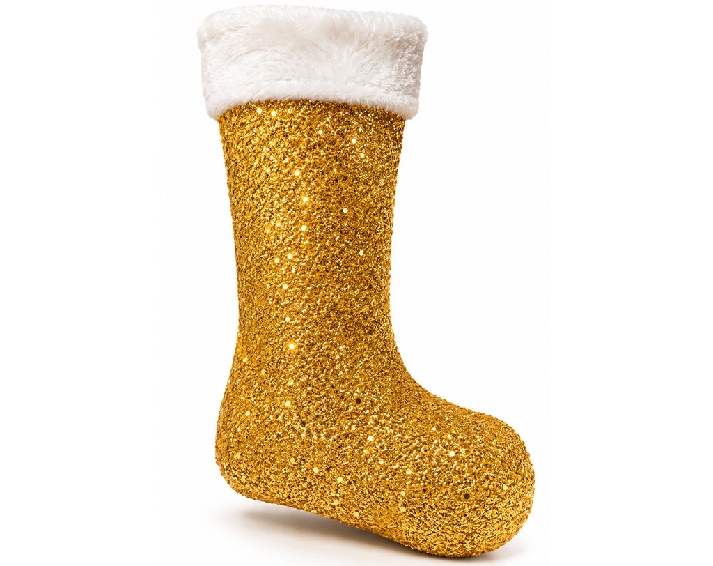 CALZA GLITTERATA ORO 44CM