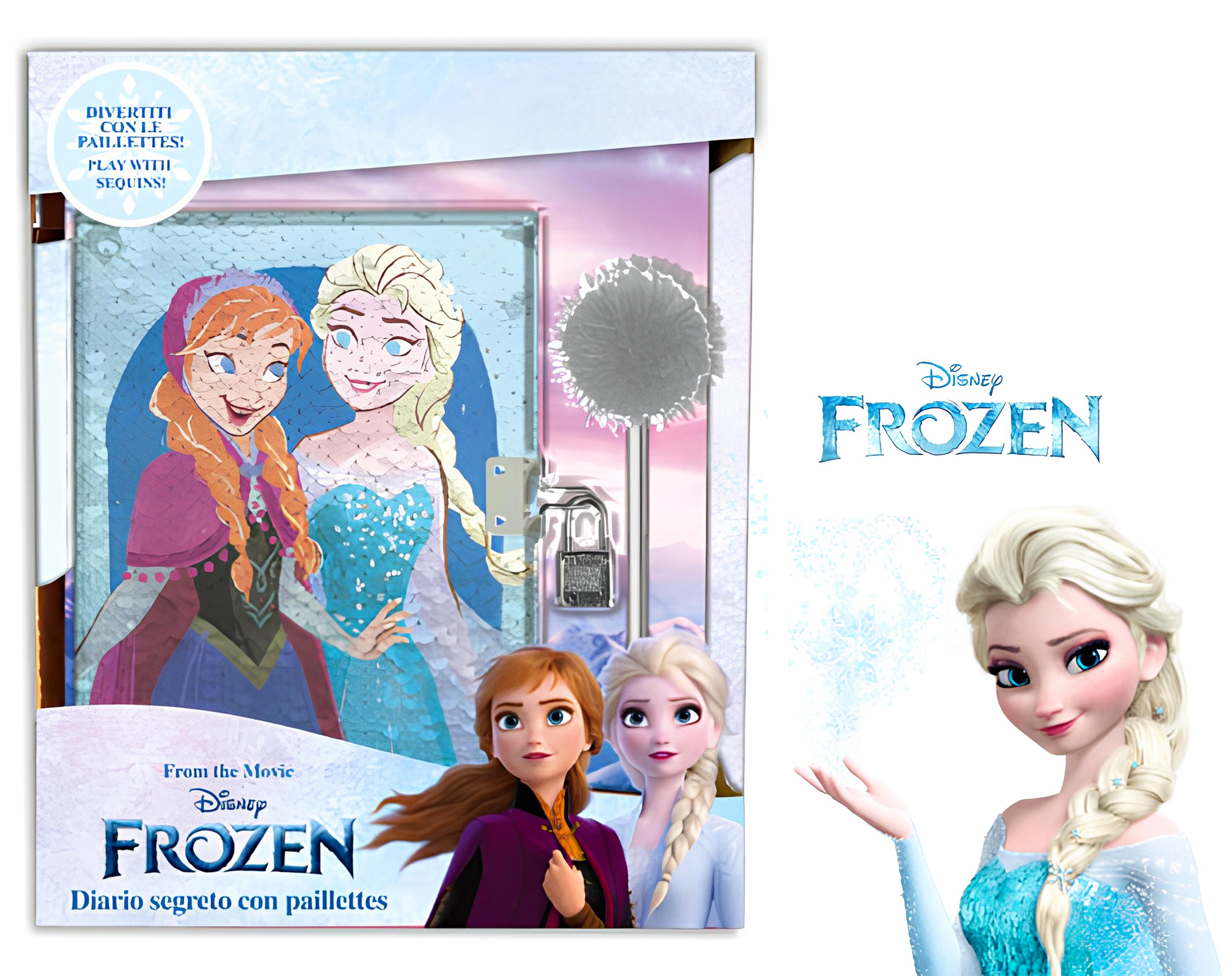 DIARIO CON PAILETTES REVERSIBILE FROZEN