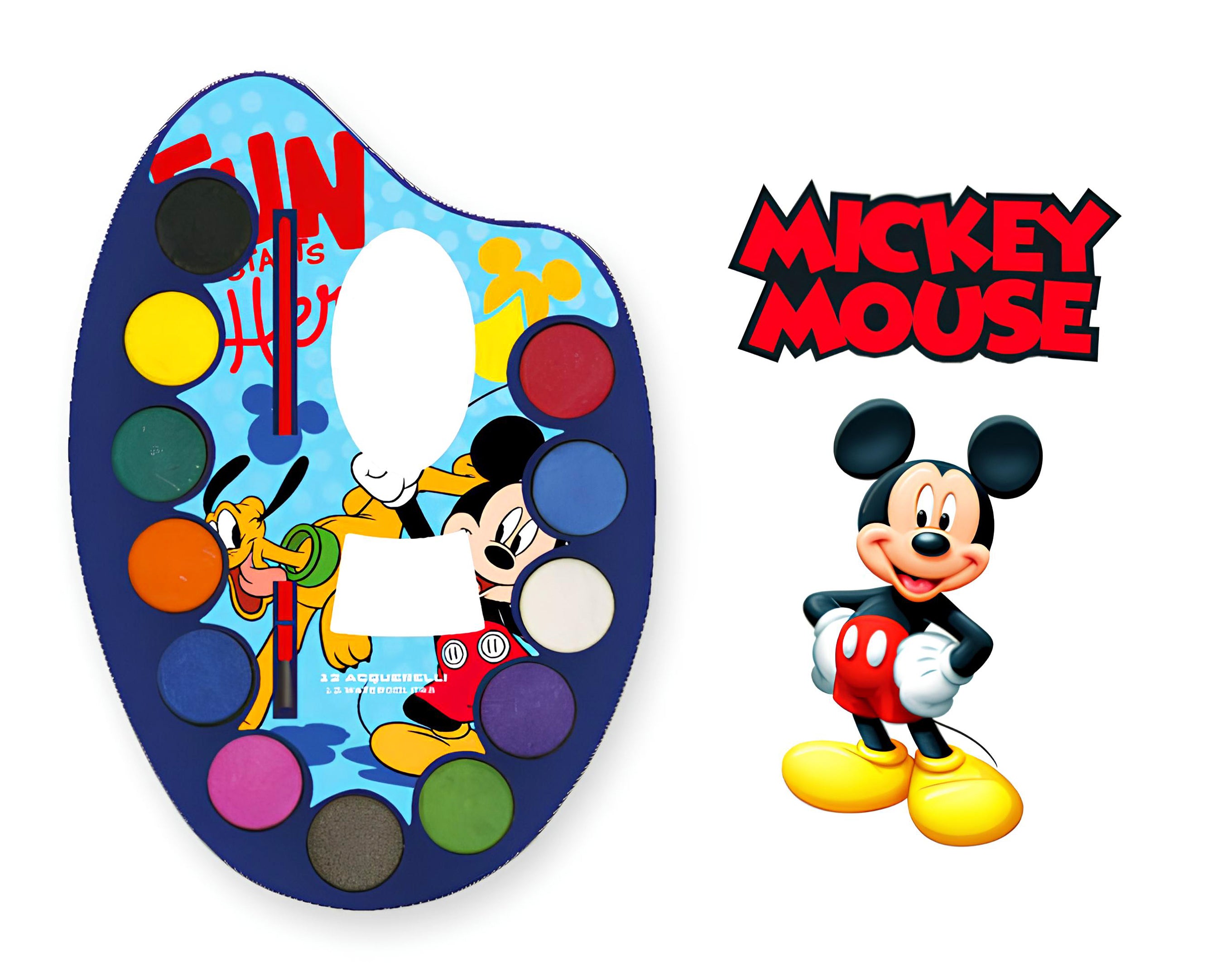 ACQUARELLI 12 COLORI MICKEY MOUSE