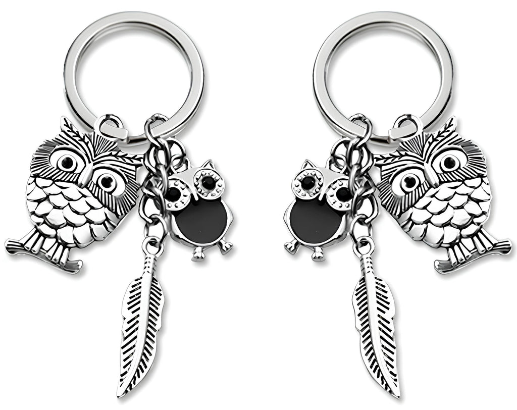 PORTACHIAVE SILVER GUFO | Sorpresa perfetta per uova di Pasqua