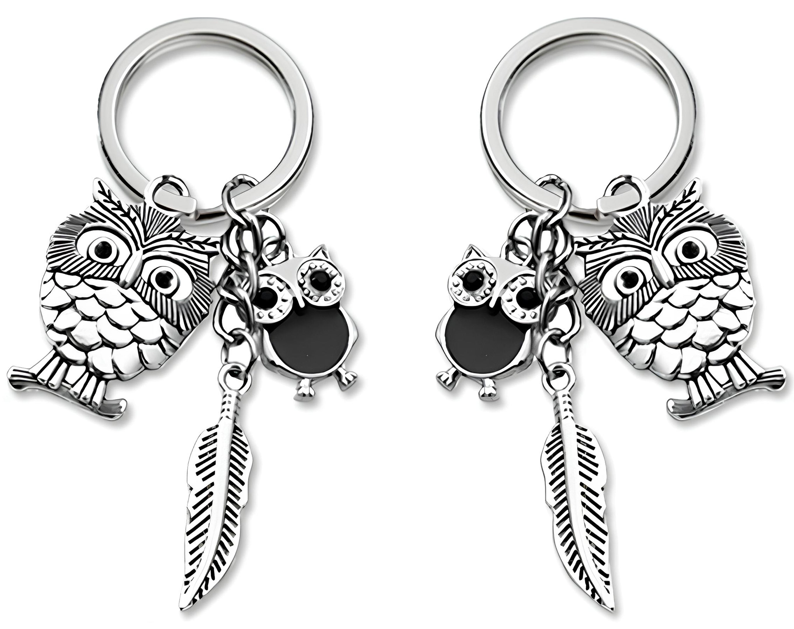 PORTACHIAVE SILVER GUFO | Sorpresa perfetta per uova di Pasqua