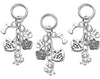 PORTACHIAVE SILVER I LOVE DOG