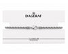 Pulsera de cadena de plata en tarjeta | Sorpresa de huevo de Pascua