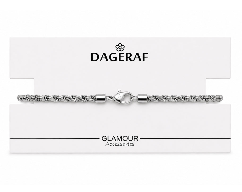 Pulsera de cadena de plata en tarjeta | Sorpresa de huevo de Pascua