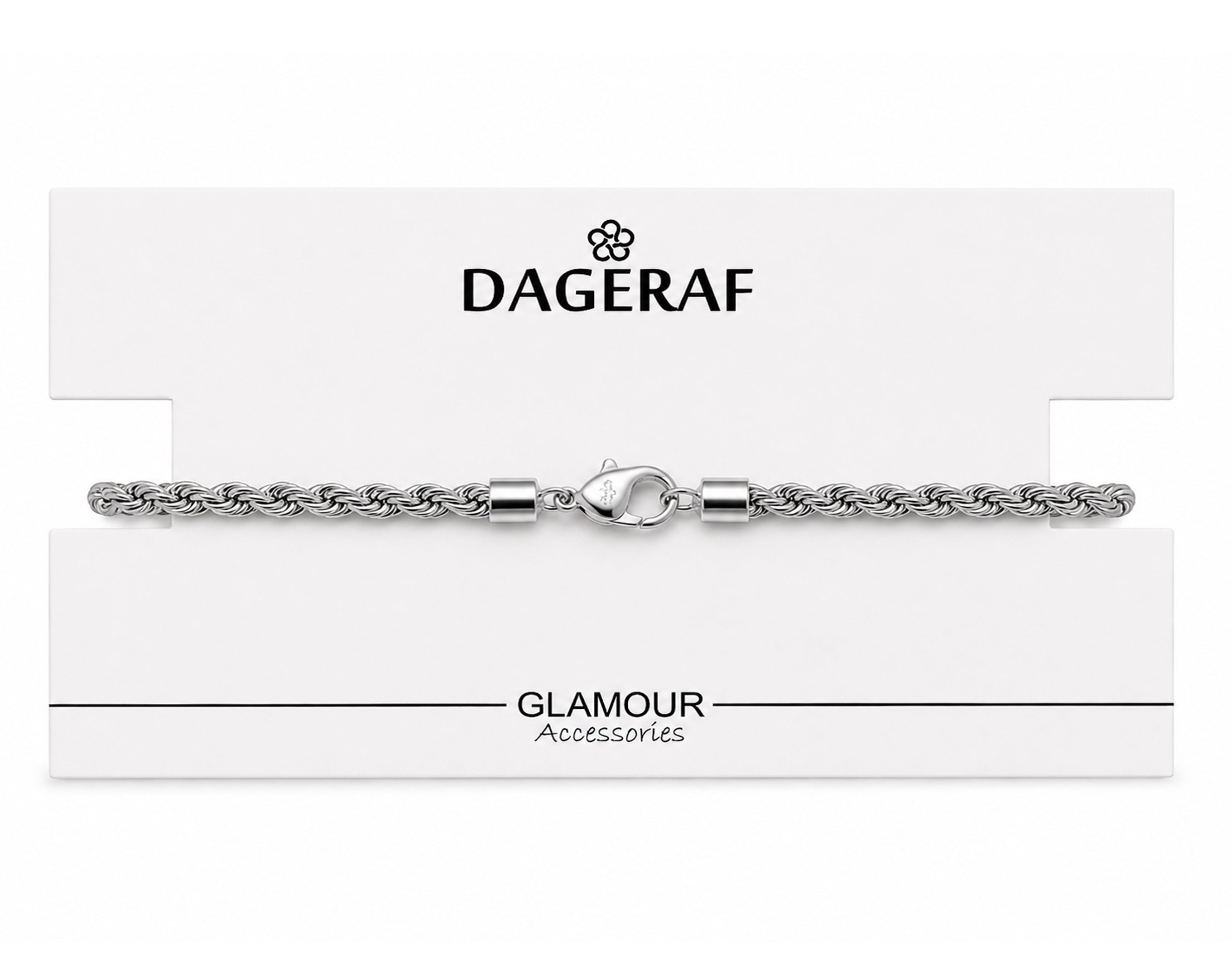 BRACELET ARGENT CHAÎNE SUR CARTE | Surprise pour œufs de Pâques