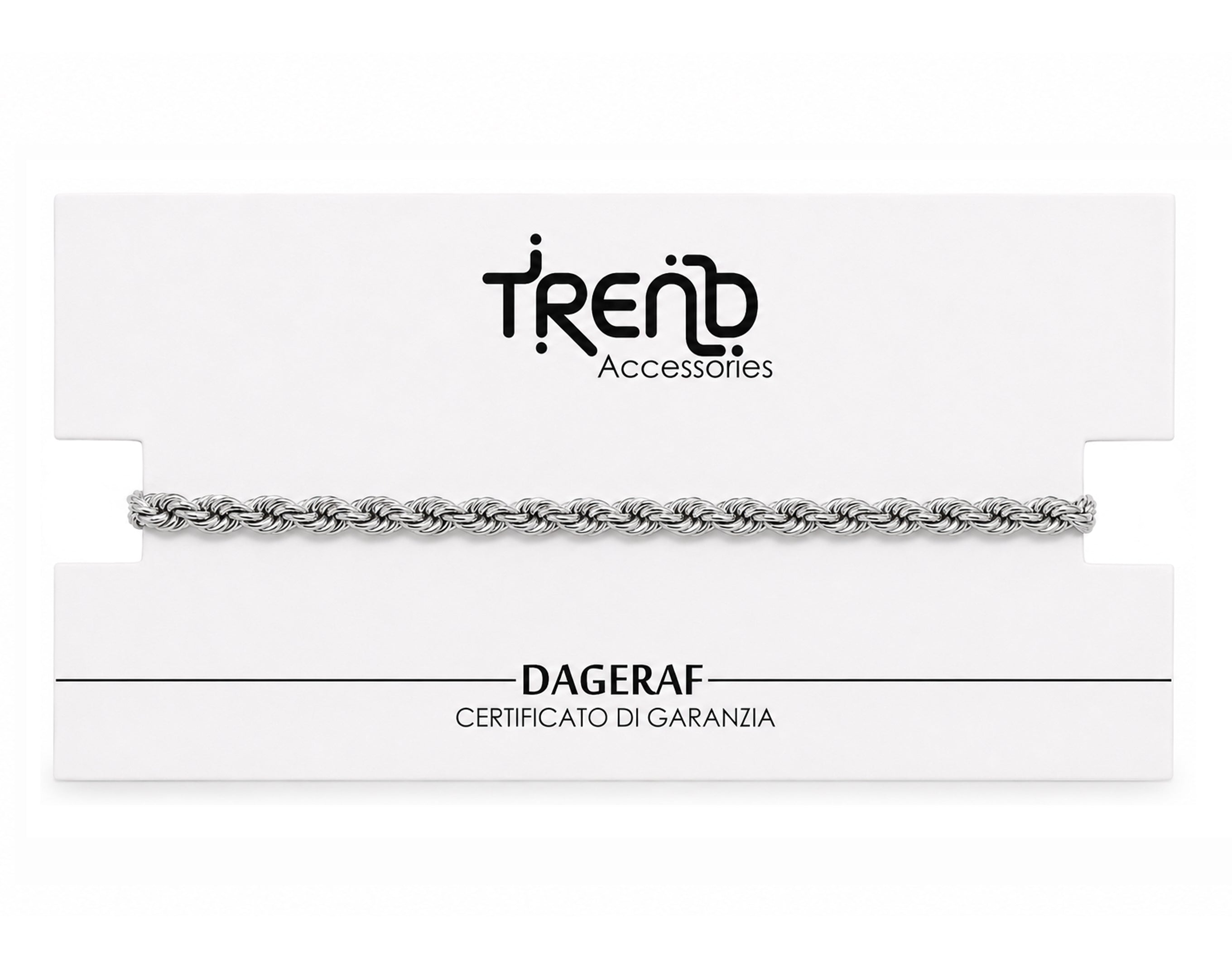 BRACCIALE SILVER CATENA SU CARD | Sorpresa per uova di Pasqua