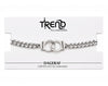 BRACELET EN ARGENT MENOTTES SUR CARTE | Surprise parfaite pour les œufs de Pâques