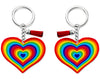 PORTACHIAVE CUORE ARCOBALENO | Sorpresa ideale per uova di Pasqua