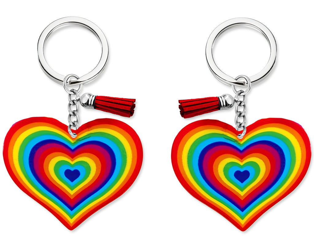 PORTACHIAVE CUORE ARCOBALENO | Sorpresa ideale per uova di Pasqua