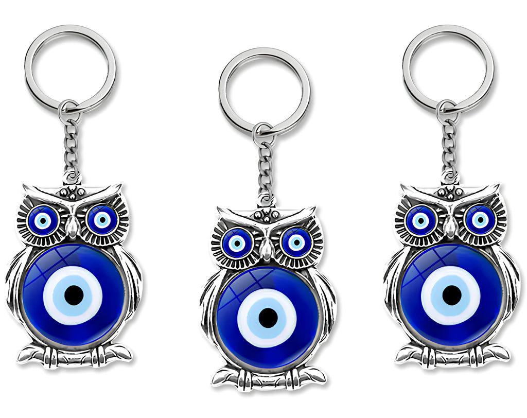PORTACHIAVE SILVER GUFO CON OCCHIO | Sorpresa ideale per uova di Pasqua