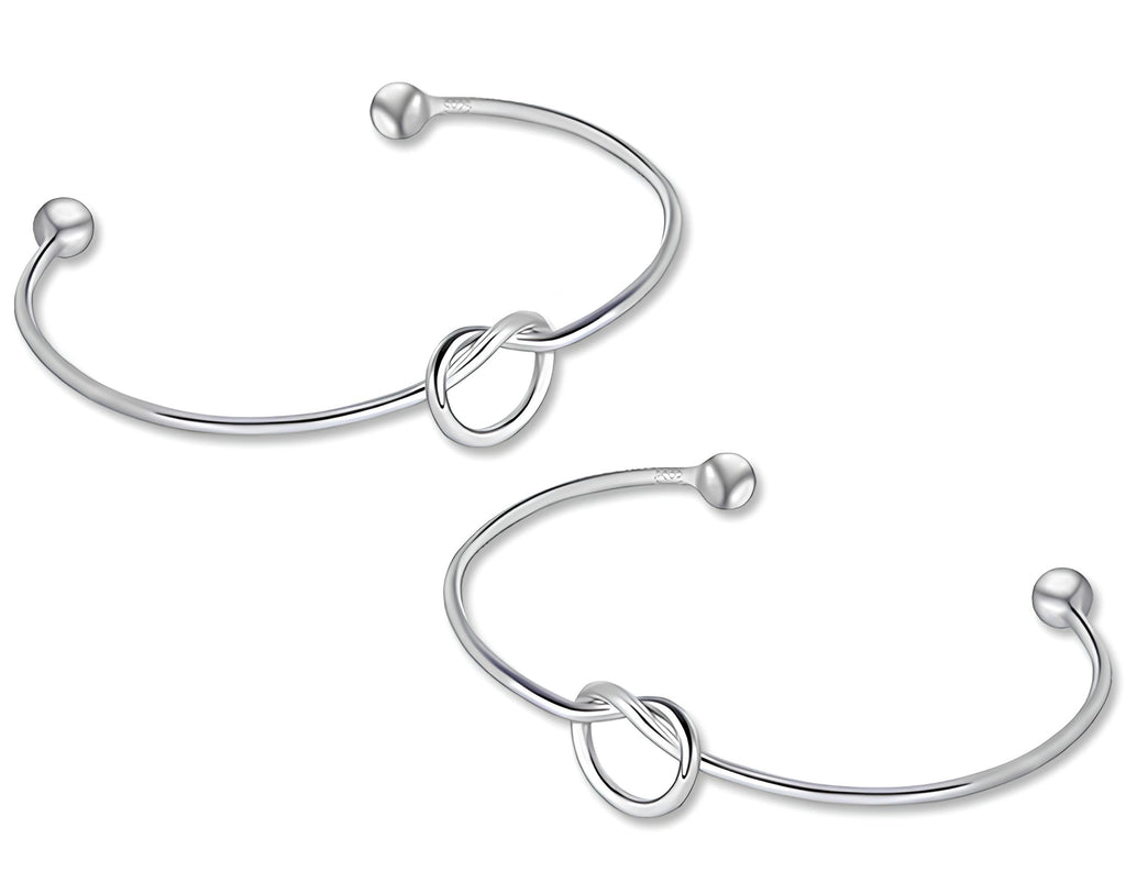 BRACCIALE SILVER RIGIDO A FORMA DI CUORE - Sorpresa ideale per uova di pasqua al cioccolato