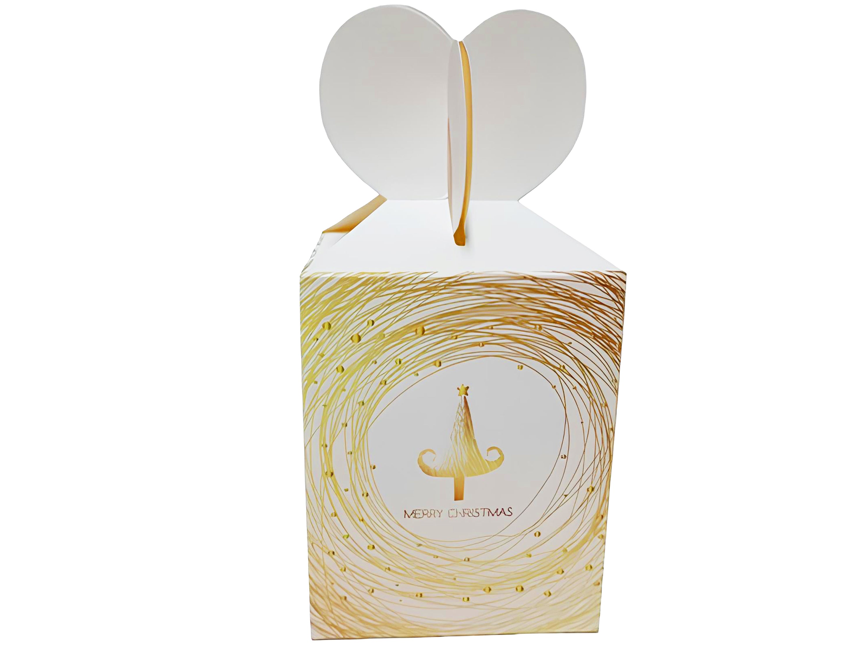 SCATOLA REGALO FIOCCO BIANCO 8.5X8.5X10.5CM