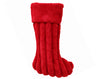 CALZA IN PELLICCIA ROSSA 50CM